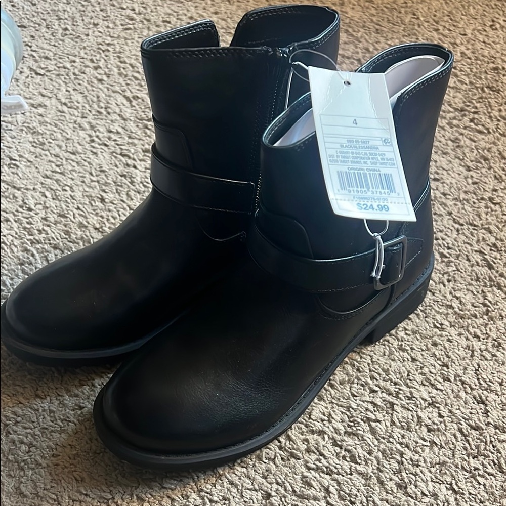 Cat & Jack Black Ankle Boots